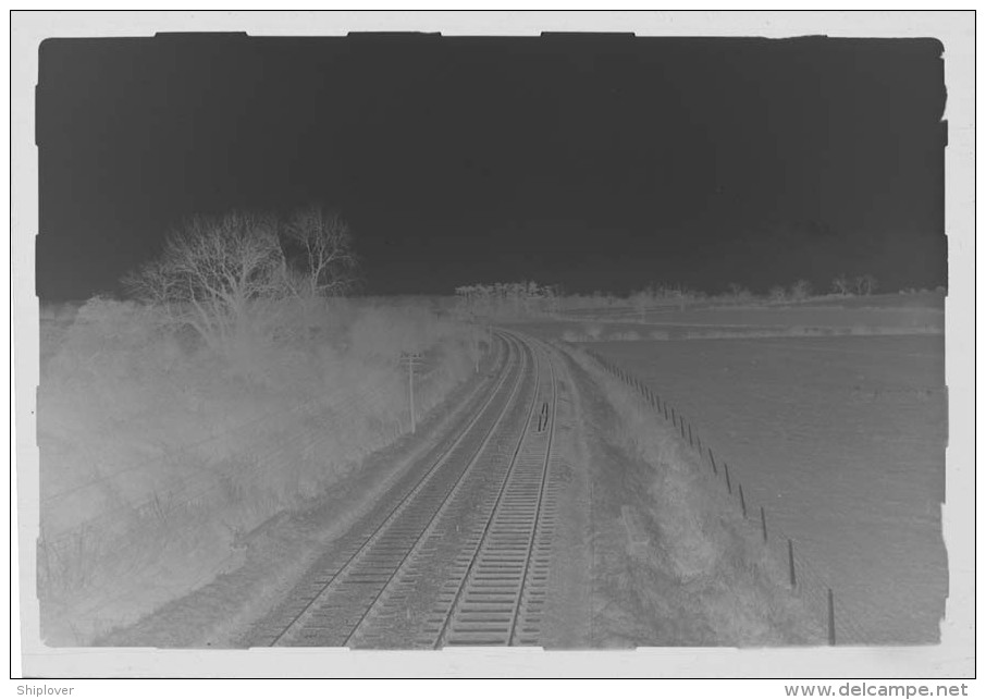 Négatif Photo 6x9 Cm Original De Lowestoft (campagne/chemin De Fer) - Lowestoft Railway Vintage Celluloid Negative - Lowestoft
