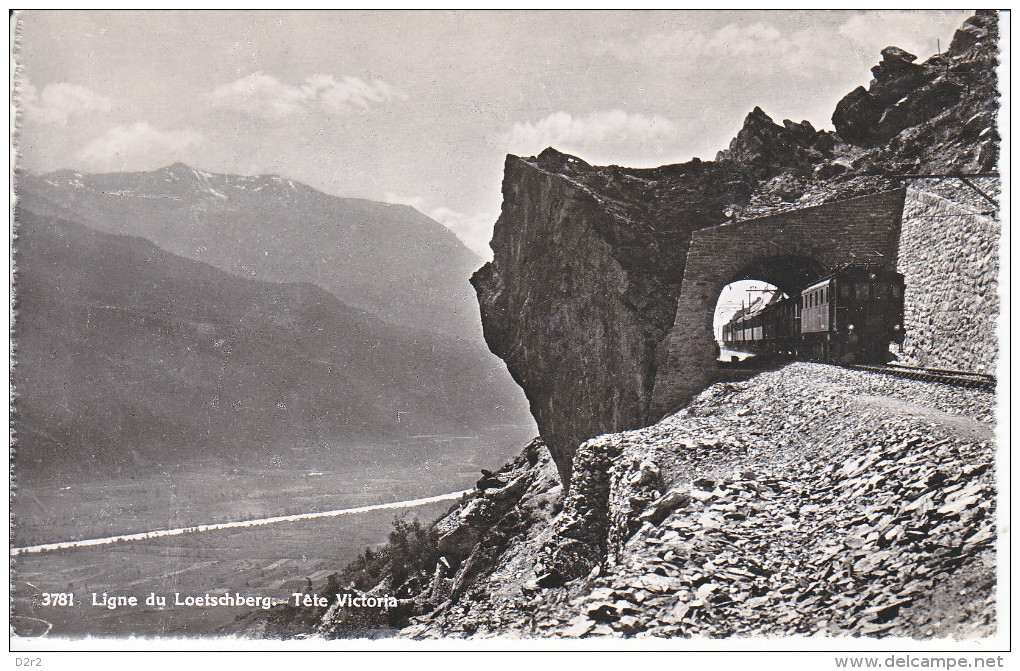 LIGNE DU LOETSCHBERG - TETE VICTORIA - TRAIN  -20.09.46 - TTB - Altri & Non Classificati