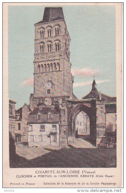 CPA La Charité-sur-Loire - Clocher Et Portail De L'Ancienne Abbaye - Côté Ouest  (12672) - La Charité Sur Loire