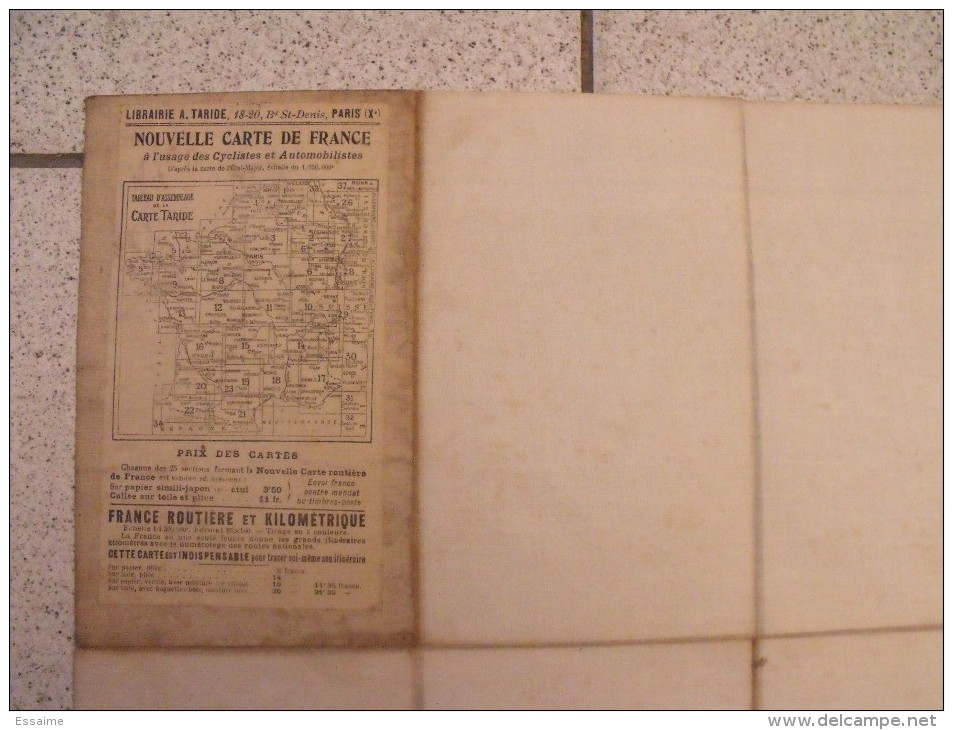 Carte  Taride Toilée. Franche-Comté, Suisse. Début 20ème - Cartes Routières