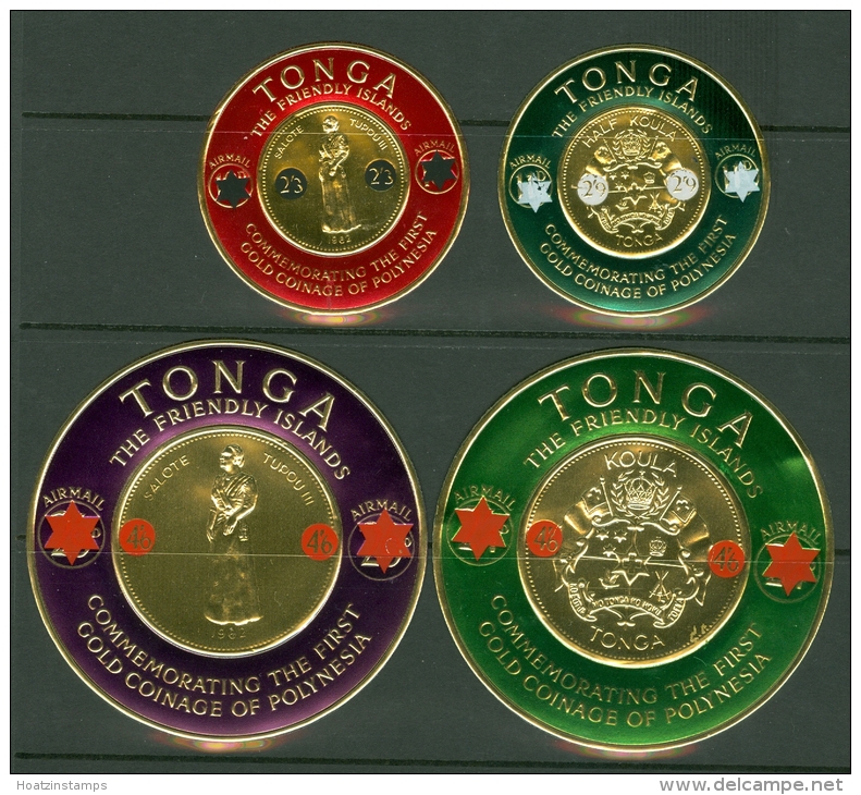 Tonga: 1965  Gold Coin - Surcharge Set   SG151-161 + O18    MNH - Tonga (...-1970)