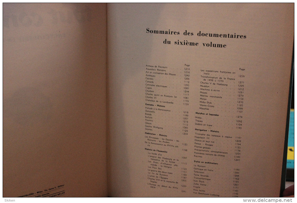 ENCYCLOPEDIE En Couleurs  TOUT CONNAITRE  Vol. VI  Arts, Sciences, Histoire, Découvertes, Légendes, Documents ..... - Encyclopédies