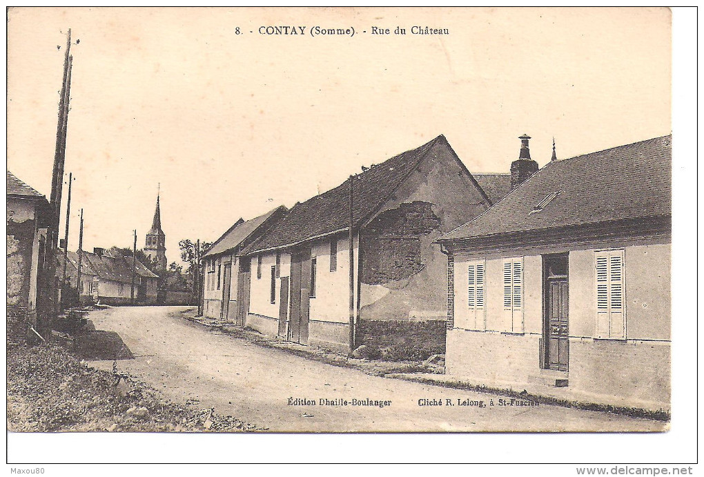 CONTAY  Rue Du Château - Autres & Non Classés