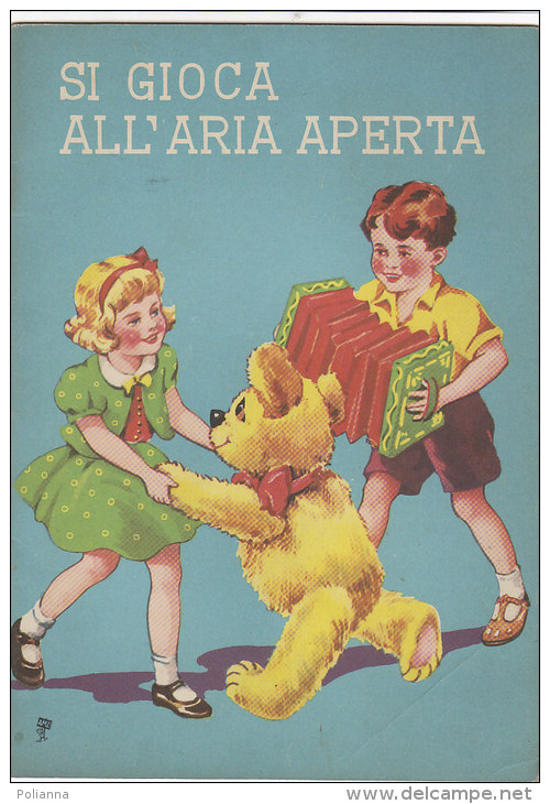 C1753 - Albo Illustrato Collana I Cuccioletti - SI GIOCA ALL'ARIA APERTA Ed. AMZ Anni '60 - Old