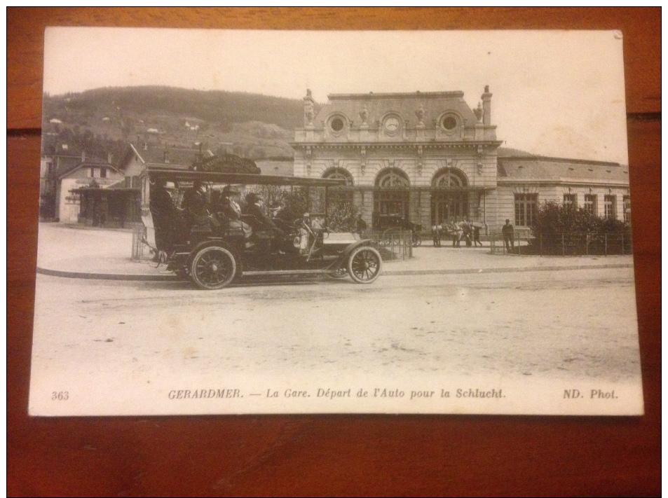 Gerardmer La Gare Départ De L Auto Pour La Schlucht - Gerardmer