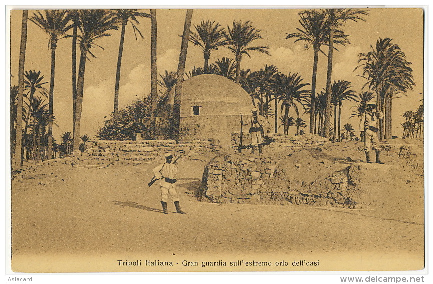 Tripoli  Italiana Gran Guardia Sull' Estremo Orlo Dell" Oasi 15183 Alterocca Terni - Libia