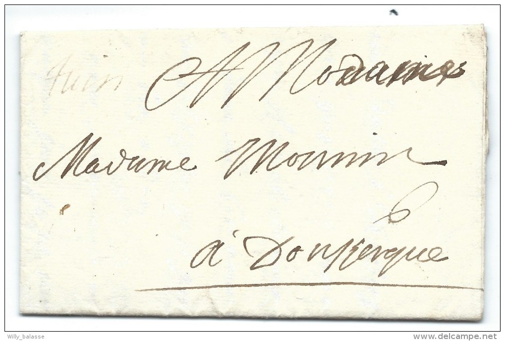 L. 1696 Avec Manuscrit "Tuin" (Thuin) + "6" Pour Dunkerke.  RR - 1621-1713 (Spaanse Nederlanden)