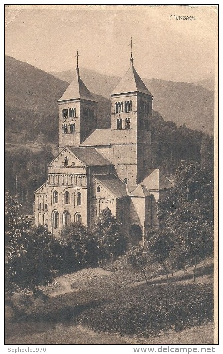 ALSACE - 68 - HAUT RHIN - MURBACH -Oblitération Allemande - Murbach