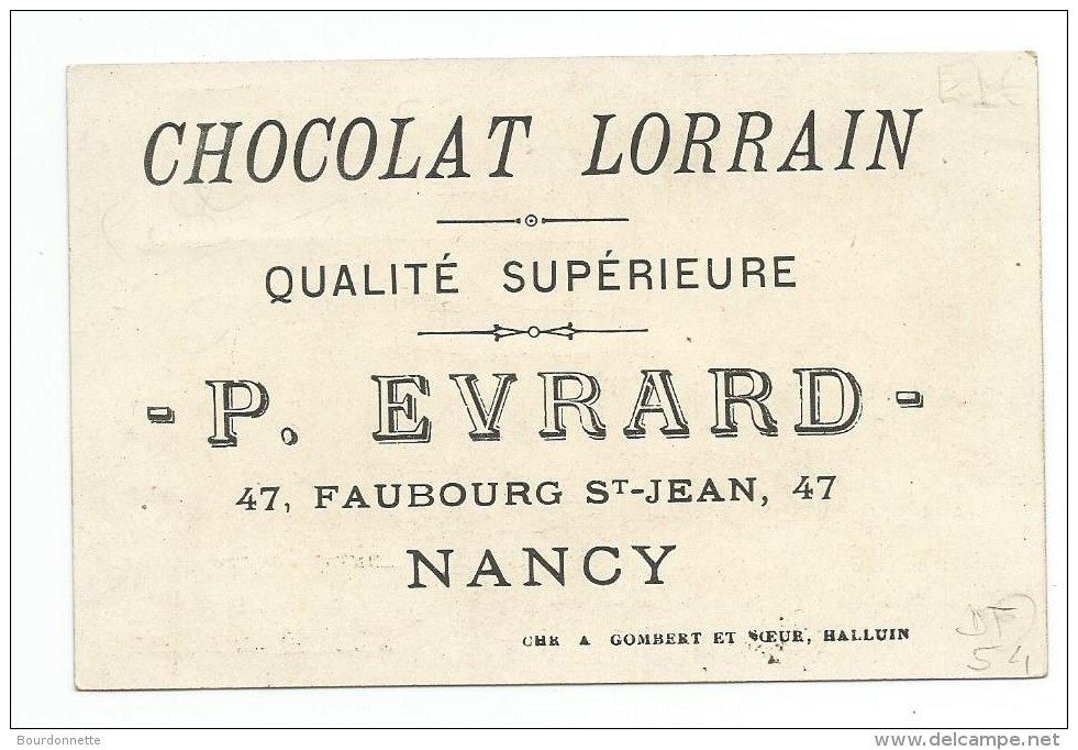 CHOCOLAT LORRAIN EVRARD NANCY CHROMO - Other & Unclassified