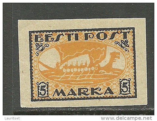 ESTLAND Estonia Estonie 1919 Wikingerschiff  Wiking Ship Michel 13 X * - Estland