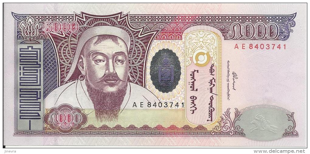 MONGOLIA 5000 TUGRIK 2003 PICK 68 UNC - Mongolie