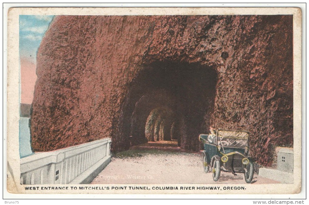 West Entrance To Mitchell's Point Tunnel, Columbia River Highway, Oregon - Autres & Non Classés