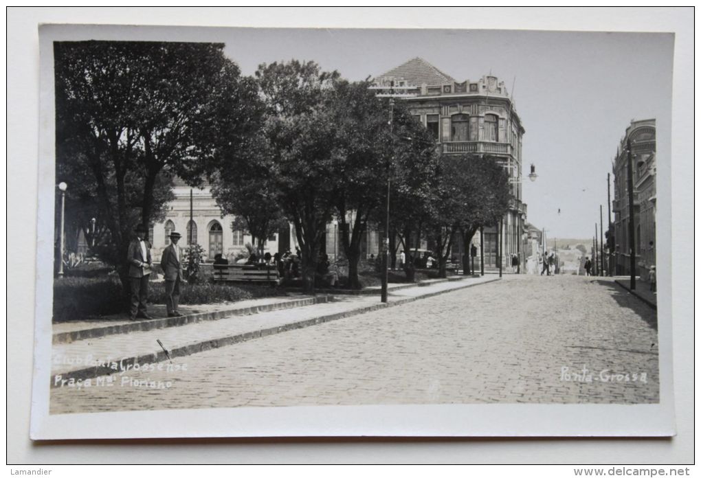 CPA - Carte Photo - PONTA GROSSA - Praça Floriano -  Bresil, Brazil, Brasilien - Other & Unclassified