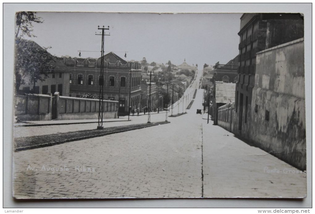 CPA - Carte Photo - PONTA GROSSA - Av. Augusto Ribas -  Bresil, Brazil, Brasilien - Other & Unclassified