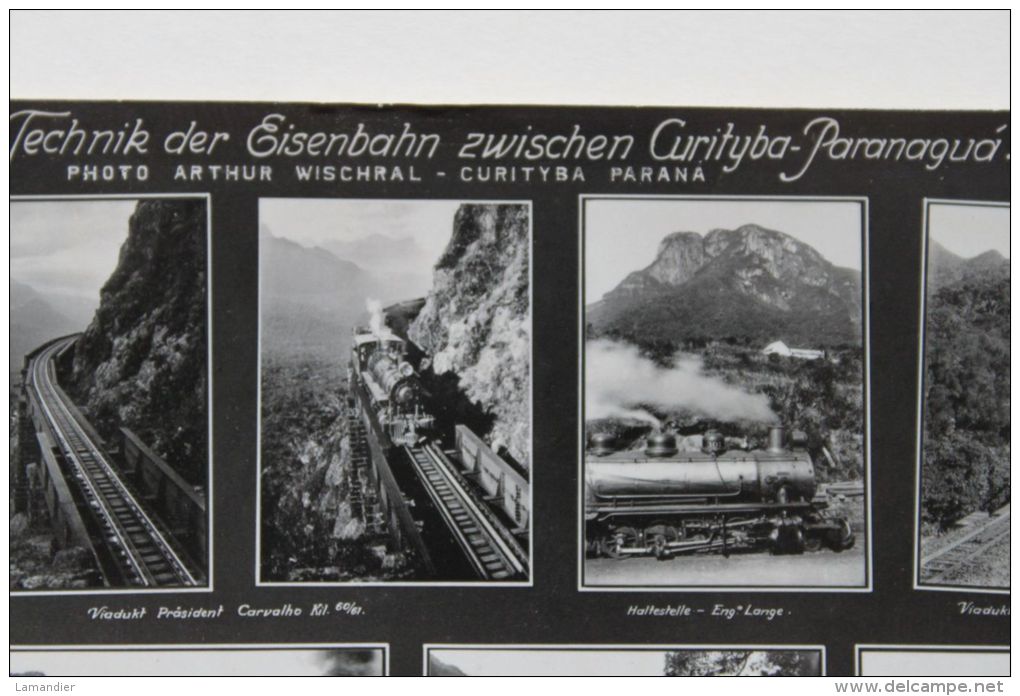 CPA - Carte Photo - Natur Und Technik Der EisenbahnZwischen  Curityba Paranagua-  Bresil, Brazil, Brasilien - Other & Unclassified