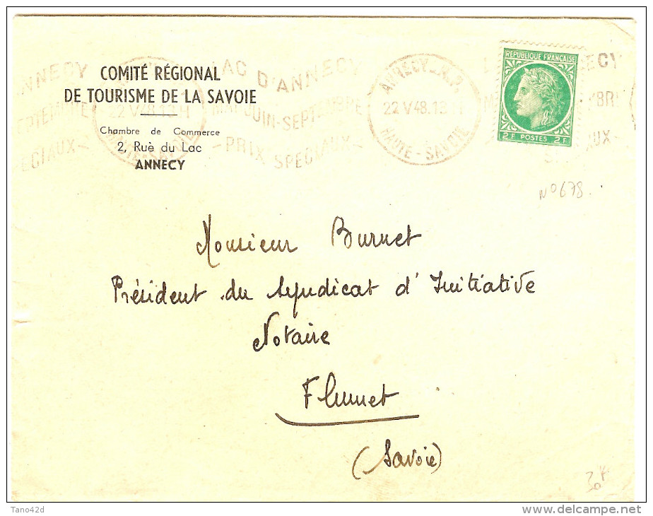 LGM FRANCE - MAZELIN 2f SEUL SUR LETTRE AU TARIF IMPRIMES DU 8/7/1947 - 1945-47 Ceres (Mazelin)