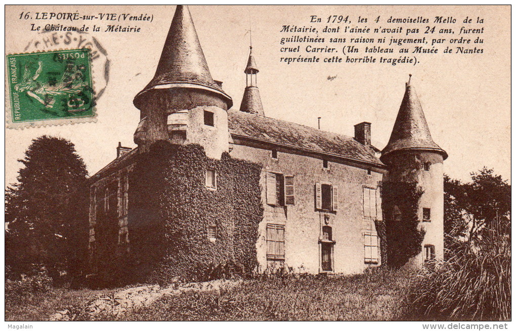 Le Poiré Sur Vie : Le Château De La Métairie - Poiré-sur-Vie