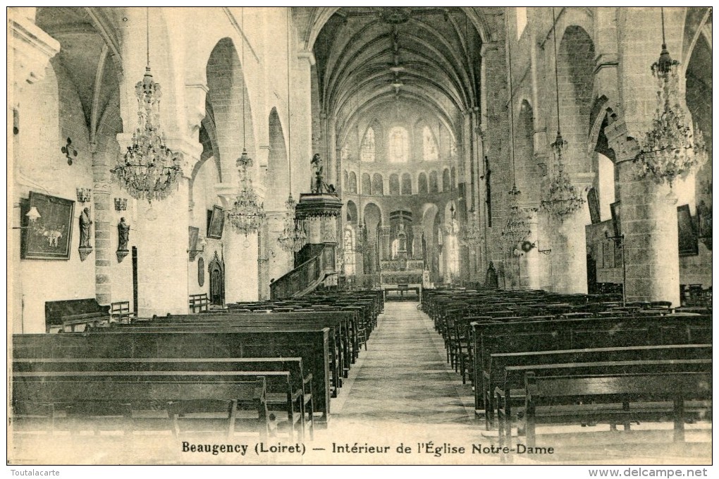 CPA 45 BEAUGENCY INTERIEUR DE L EGLISE NOTRE DAME - Beaugency