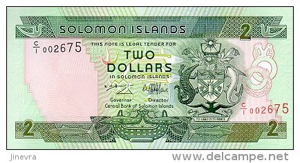 SOLOMON ISLAND 2 DOLLARS 1997 PICK 18 UNC - Salomons