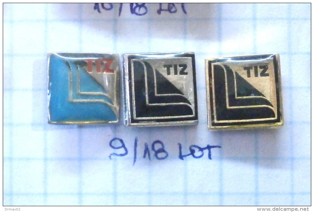 TIZ Metal Tin Industry Zagreb (Serbia, Yugoslavia) Chapa De Metal, Metallblech / LOT PINS - Sets