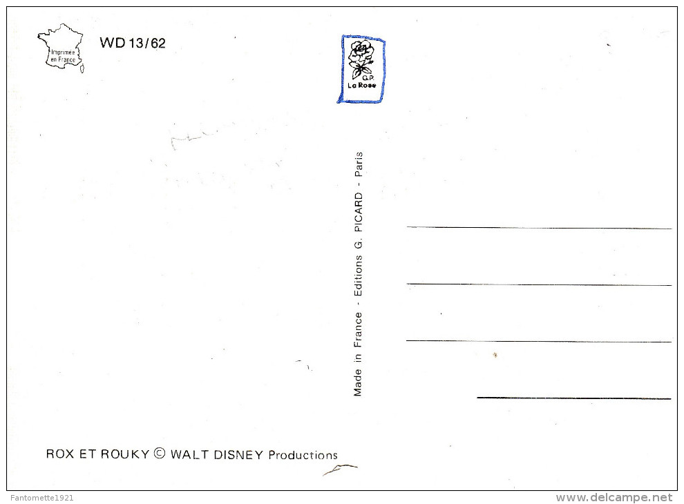 WALT DISNEY ROX ET ROUKY WD13/62 (dil25) - Autres & Non Classés