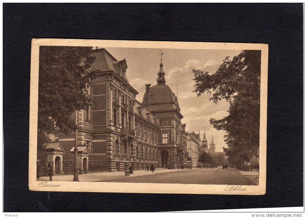 52188    Germania,   Dessau,  Schloss,  VG  1921 - Dessau