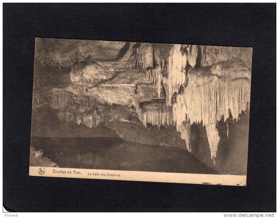 52193    Belgio,    Grottes De Han,  La  Salle Des Draperies,  VG  1922 - Rochefort