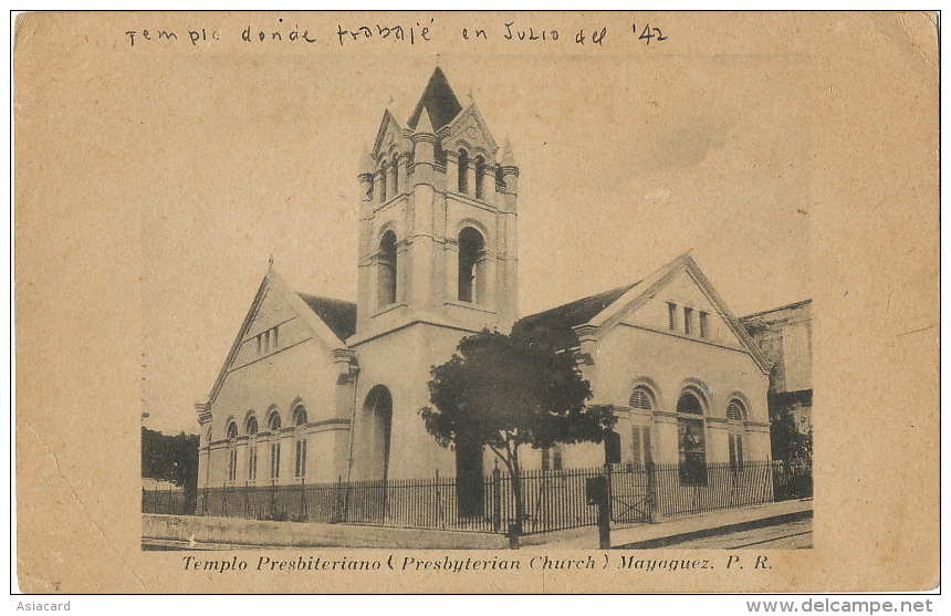 Mayaguez P.R. Templo Presbiteriano Church Editor Paragon - Puerto Rico