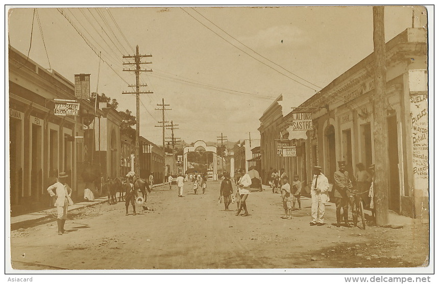 Real Photo  Ponce Mayor St. Editor P. Ibanez P.R. - Puerto Rico