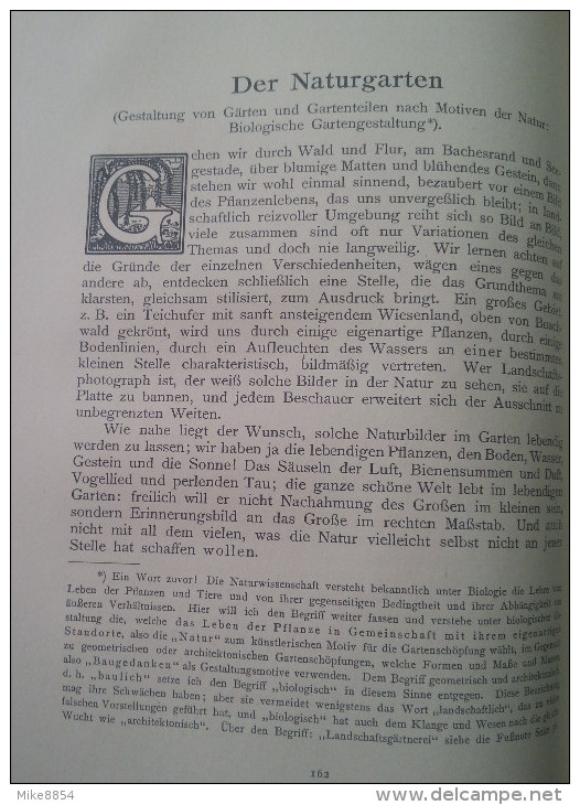 114  GARTENGESTALLUNG DER NEUZEIT - Unter Mitwirkung für den architekurgarten  mit16 bunten Tafeln 309 Abbildungen...