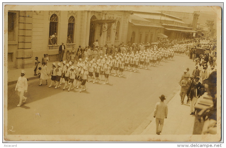 Real Photo San Salvador Colegios De Senoritas 1929 - El Salvador