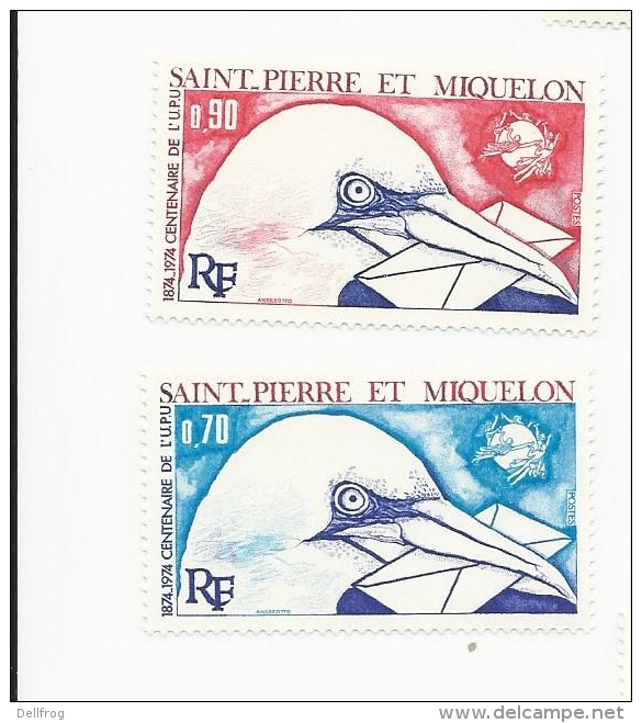 St Pierre And Miquelon 1974  Centenary UPU MNH - Unused Stamps