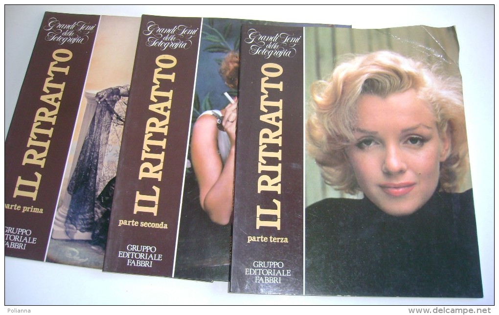 M#0C7 GRANDI TEMI DELLA FOTOGRAFIA - IL RITRATTO - 3 FASCICOLI Fabbri Ed.1983/MARYLINE MONROE - Photo