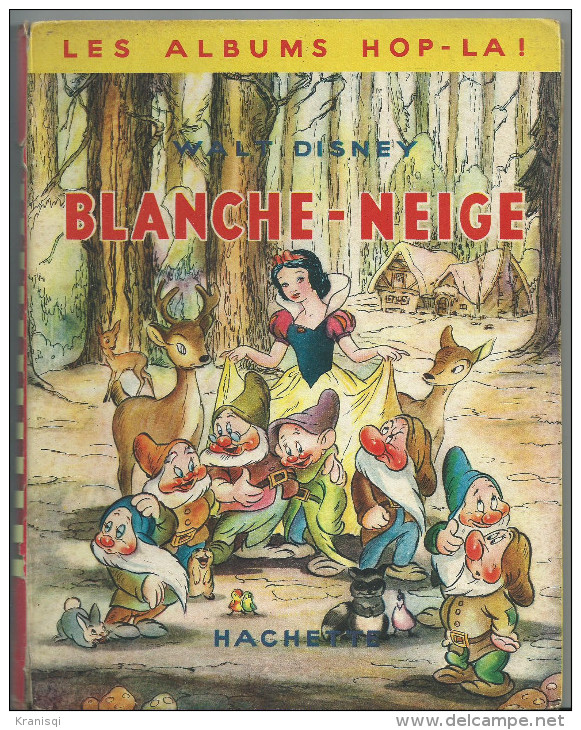 Livre Blanche Neige Et Les Sept Nains  ;    Animé Par Tirette - Disney