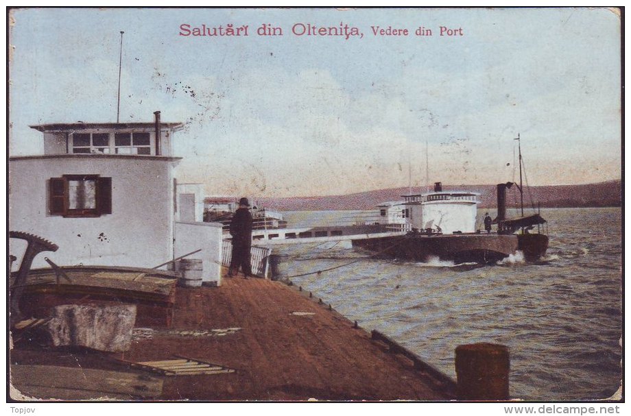 ROMANIA  -  OLTENITA -  Edit M. Grigoriu Const. - PORT - 1925 - Roumanie