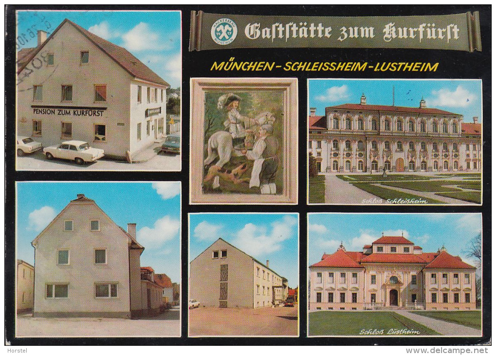 D-85764 Oberschleißheim, Lustheim - Gaststätte Zum Kurfürst - Cars - Opel - Audi - Nice Stamp - Oberschleissheim