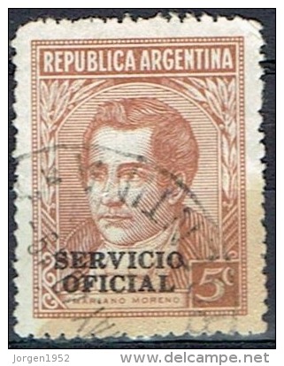 ARGENTINA #STAMPS FROM YEAR 1938  STANLEY GIBBONS O671 - Oficiales