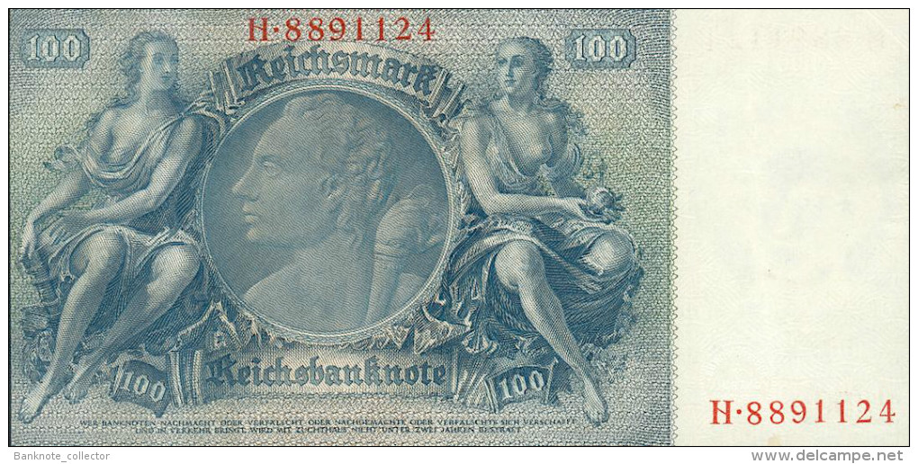 Deutschland, Germany - 100 Reichsmark, Ro. 176 A , ( Serie E/H ) 1936 - 1948 ! - 100 Reichsmark