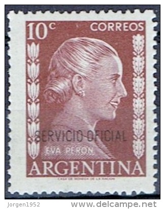 ARGENTINA #STAMPS FROM YEAR 1953  STANLEY GIBBONS O855 - Oficiales