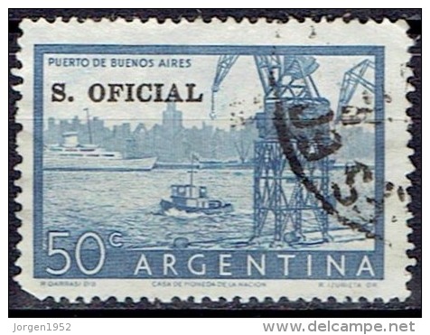 ARGENTINA #STAMPS FROM YEAR 1955  STANLEY GIBBONS O879 - Oficiales