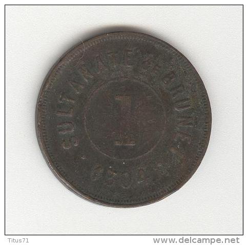 1 Cent Brunei 1887 ( AH 1304 ) - Brunei