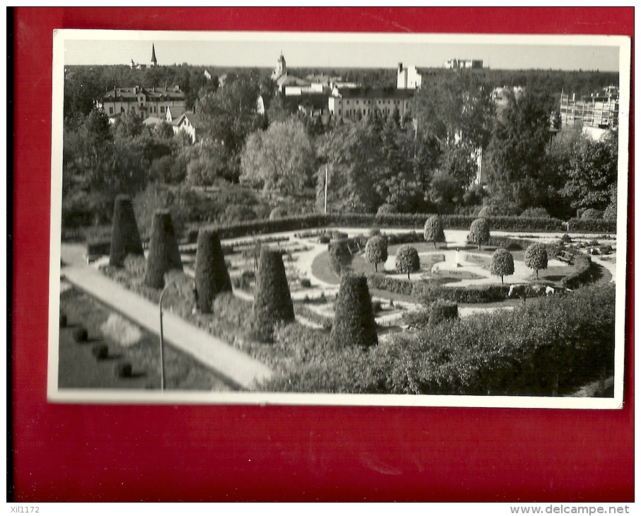 FAU-01 Suomi Finland Jakobstad, Skolträdgarden, Pietarsaari Koulupuisto.  Foto Albin Aaltonen.Used 1957 To Switzerland - Finlande