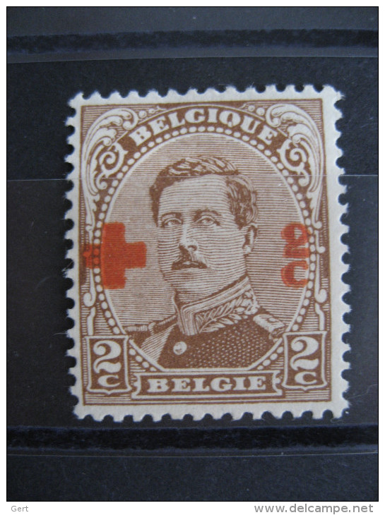 COB/OBP N° 151 Dubbele Opdruk - Double Surcharge - Cert Kaiser - 1918 Red Cross