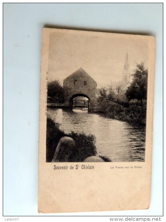 Carte Postale Ancienne : Souvenir De ST GHISLAIN, La Vanne Sur La Haine - Saint-Ghislain