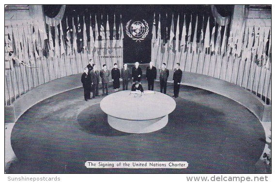 New York City United Nations The Signing Of The United Nations Charter - Orte & Plätze