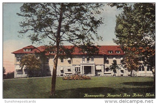 Homeopathie Hospital Ann Arbor Michigan 1915 - Ann Arbor