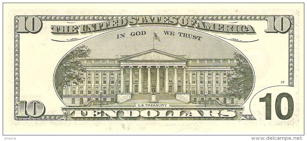 U.S.A. 10 DOLLARS 2001 PICK 511 LETTER "B" UNC - Billets De La Federal Reserve (1928-...)