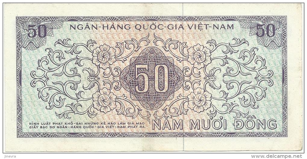 VIET NAM SOUTH 50 DONG 1966 PICK 17a XF - Vietnam