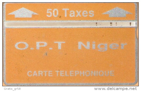 Niger - NGR-07, O.P.T. Niger, Orange 50U, 208B 07268, 1000ex, 1992, Used As Scan - Niger