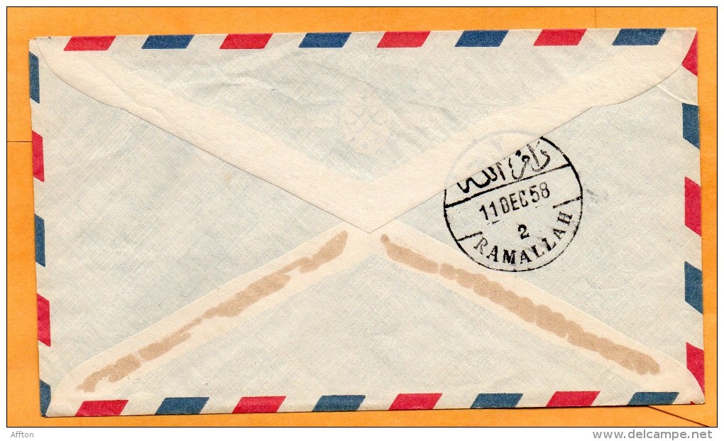 Palestine Jordan Old Cover Mailed - Palästina